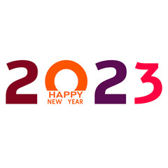 Happy New Year 2023 text design.New year idea concept.
Brochure design template, card, banner.