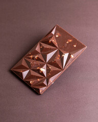 chocolate bar on a white background