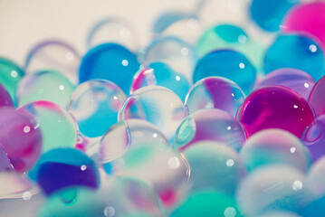 たくさんのガラス玉