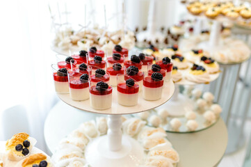 Fruit buffet. Fruit cakes