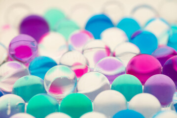 たくさんのガラス玉