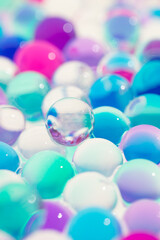 たくさんのガラス玉