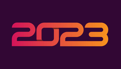 Happy new year 2023 vector template