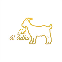 Eid Al Adha Mubarak the celebration of Muslim community festival background design with sheep and star paper cut style.Vector Illustration
