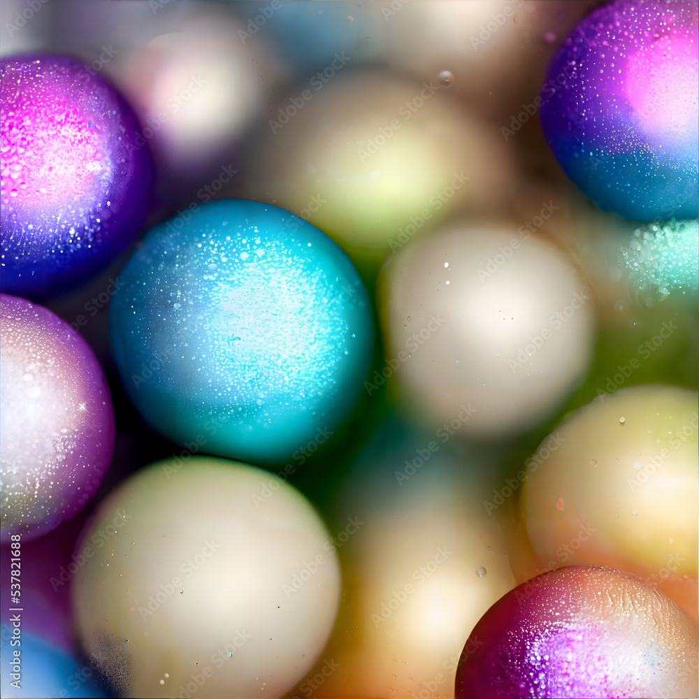 Poster abstract glitter and orb background for copy space. shallow depth of field, bokeh. render
