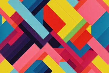 Bright, Colorful, Vivid block pattern
