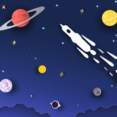 rocket and moon © customer solution