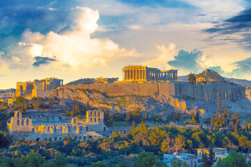 Obraz premium The Acropolis of Athens, Greece