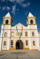 Fototapeta premium Vertical exterior of Mission San Jose del Cabo