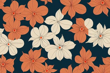 Seamless flower pattern. Beautiful colorful floral pattern for digital textile print.