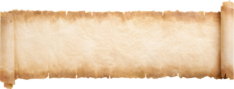 old parchment paper scroll sheet vintage aged or texture background