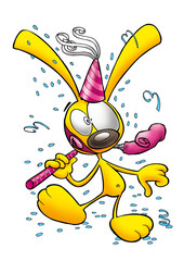 Lapin cartoon f&ecirc;te