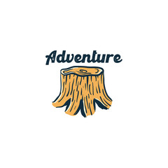 Logo Vintage Adventure And mountain Camp design