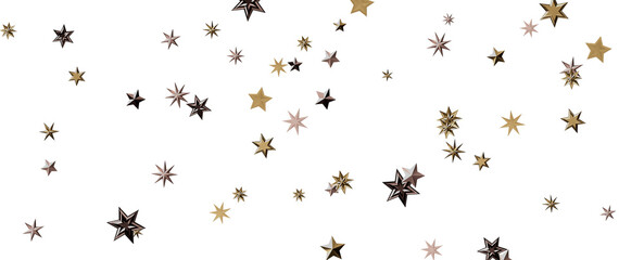 stars background, sparkle lights confetti falling. magic shining Flying christmas stars on night