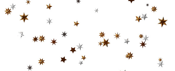 stars background, sparkle lights confetti falling. magic shining Flying christmas stars on night