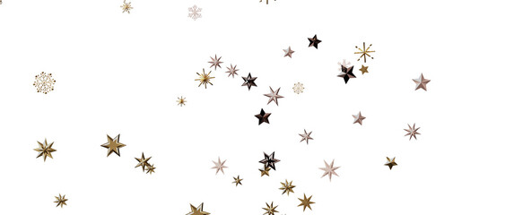 stars. Confetti celebration, Falling golden abstract decoration for party, birthday celebrate,