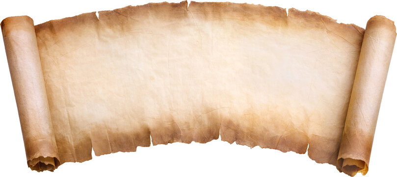 Old Parchment Paper Scroll Sheet Vintage Aged Or Texture Background