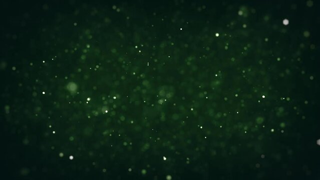 Particles Floating In Fluid Space Background/ 4k animation of an abstract backgroud with floating particles inside fluid space with ambien occlusion and depth of field blur