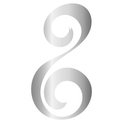3d silver Simbol