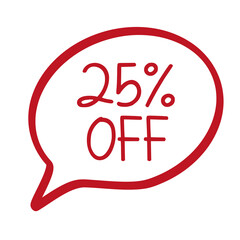 Sale 25 off banner design