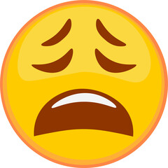 Obraz premium Sad emoticon emoji icon PNG transparent background