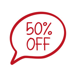 Sale 50 off banner design