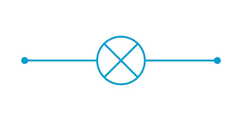 bulb or lamp electric symbol