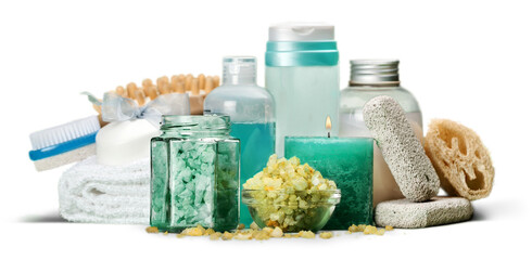 Spa set: Aromatherapy bottles with scrub