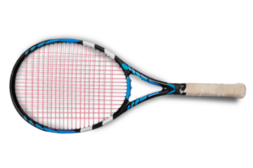 Tennis racket isolated on white background