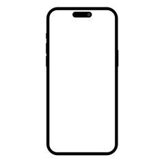 New Phone 14. Screen Mockup. Stock Vector