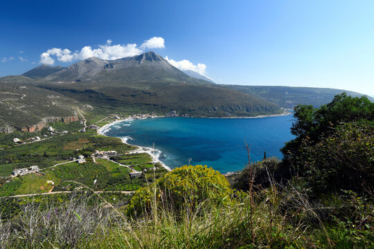 Bucht von Limeni, Neo Itilo, Mani, Peloponnes, Griechenland // Neo Itilo, Mani, Peloponnese, Greece