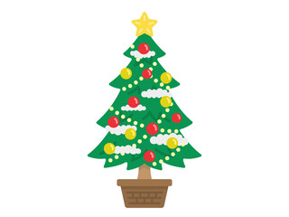 クリスマスツリーのイラスト