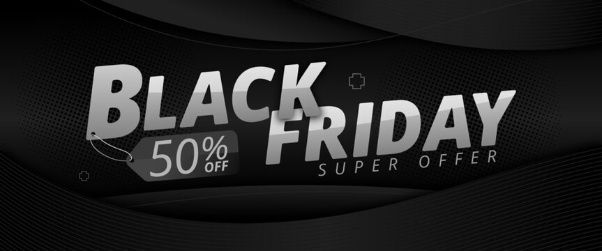 black friday banner social media template. Trendy editable social media post template.