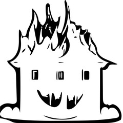 house on fire