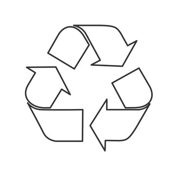 Recycled cycle arrow icon