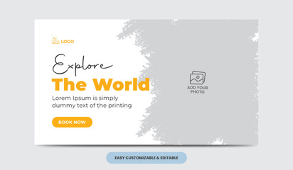 Travel tour video thumbnail design hotel tourism marketing service video thumbnail