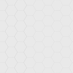 Naklejka premium Ceramic tile hexagonal wall or floor decoration, white marble mosaic brick seamless pattern for background.