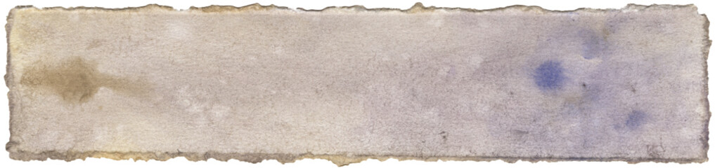 torn watercolor paper banner