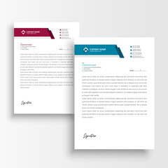 business letterhead template vector format