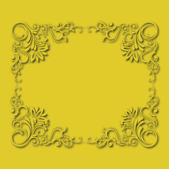 Frame, in the style of an ornament, Vector illustration eps 10, Art.