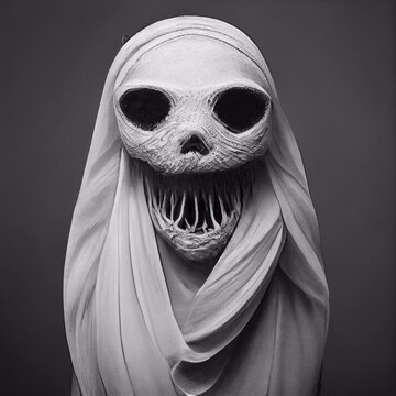 Midjourney abstract render of creepy towel monster