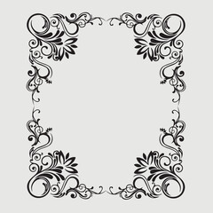 Frame, in the style of an ornament, Vector illustration eps 10, Art.