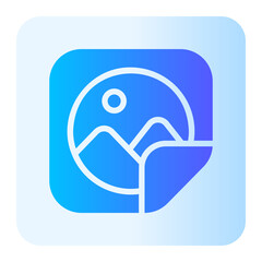 sticker gradient icon