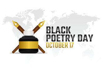 vector graphic of black poetry day good for black poetry day celebration. flat design. flyer design.flat illustration. - obrazy, fototapety, plakaty