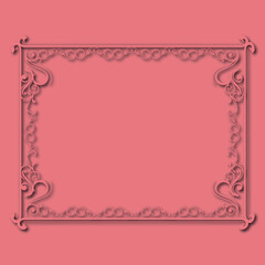 Frame, in the style of an ornament, Vector illustration eps 10, Art.