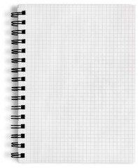 Shopping list paper page notebook with a texture of squares - obrazy, fototapety, plakaty