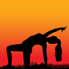 Fototapeta premium Yoga position