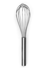 Stainless steel whisk isolated