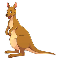Kangaroo Cartoon Animal Illustration