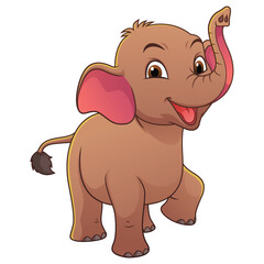 Little Elephant Cartoon Animal Illustration